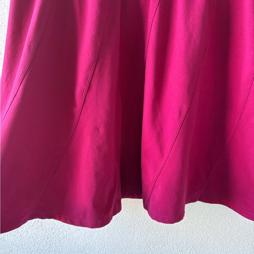 Toad & Co Size M Fuchsia Pink Skirt‎ Elastic Waist Casual Travel Athleisure - Picture 6 of 9